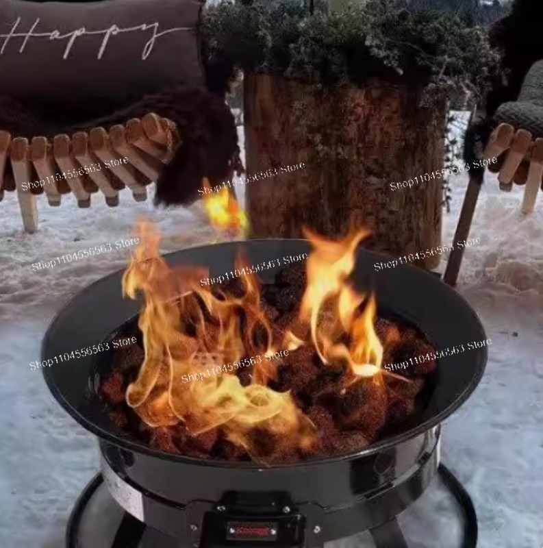 Outdoor Furniture With Fire Pit - Portable Propane Fire Pit 58,000 BTU