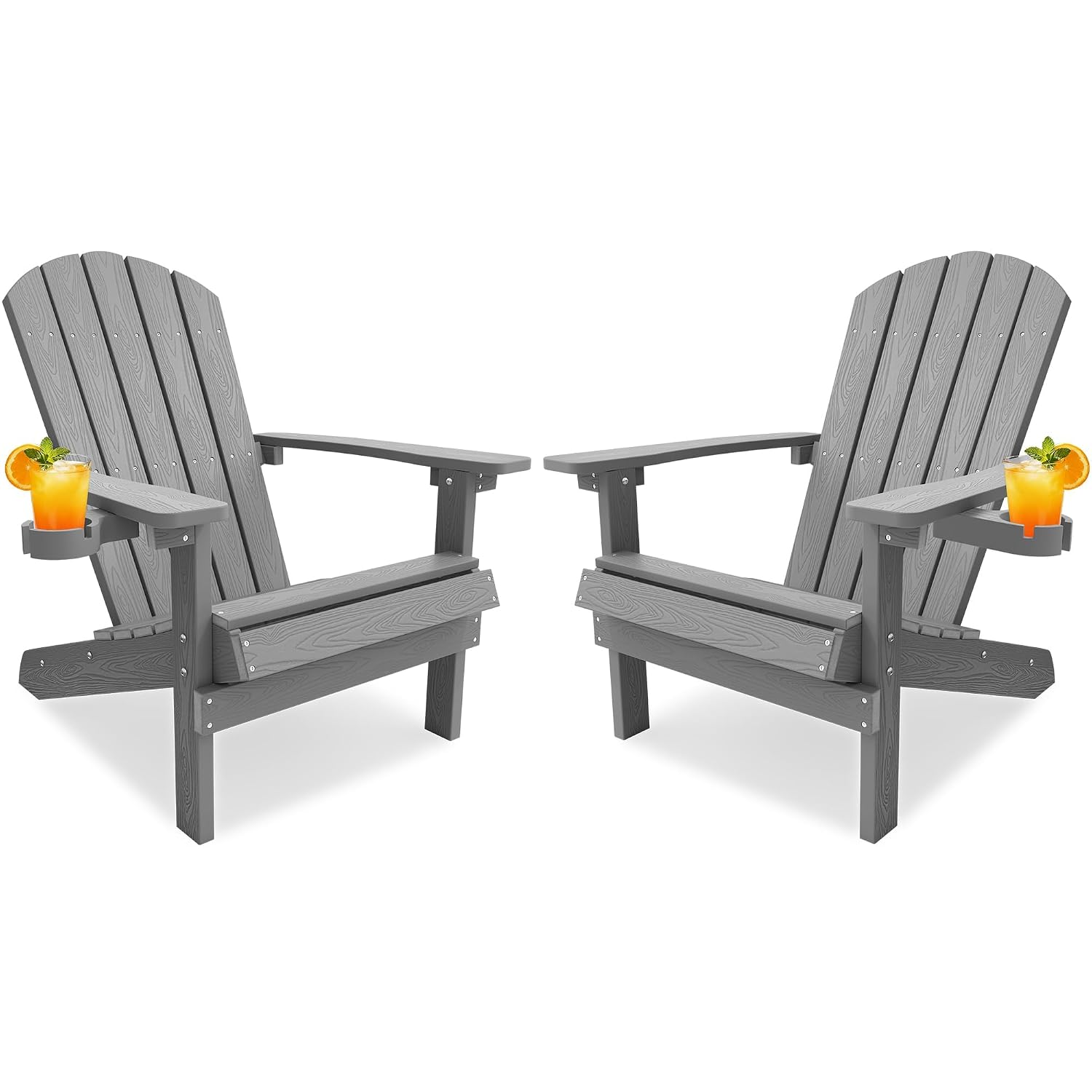 Outdoor Furniture With Fire Pit - Weather Resistant Adirondack Chair Set of