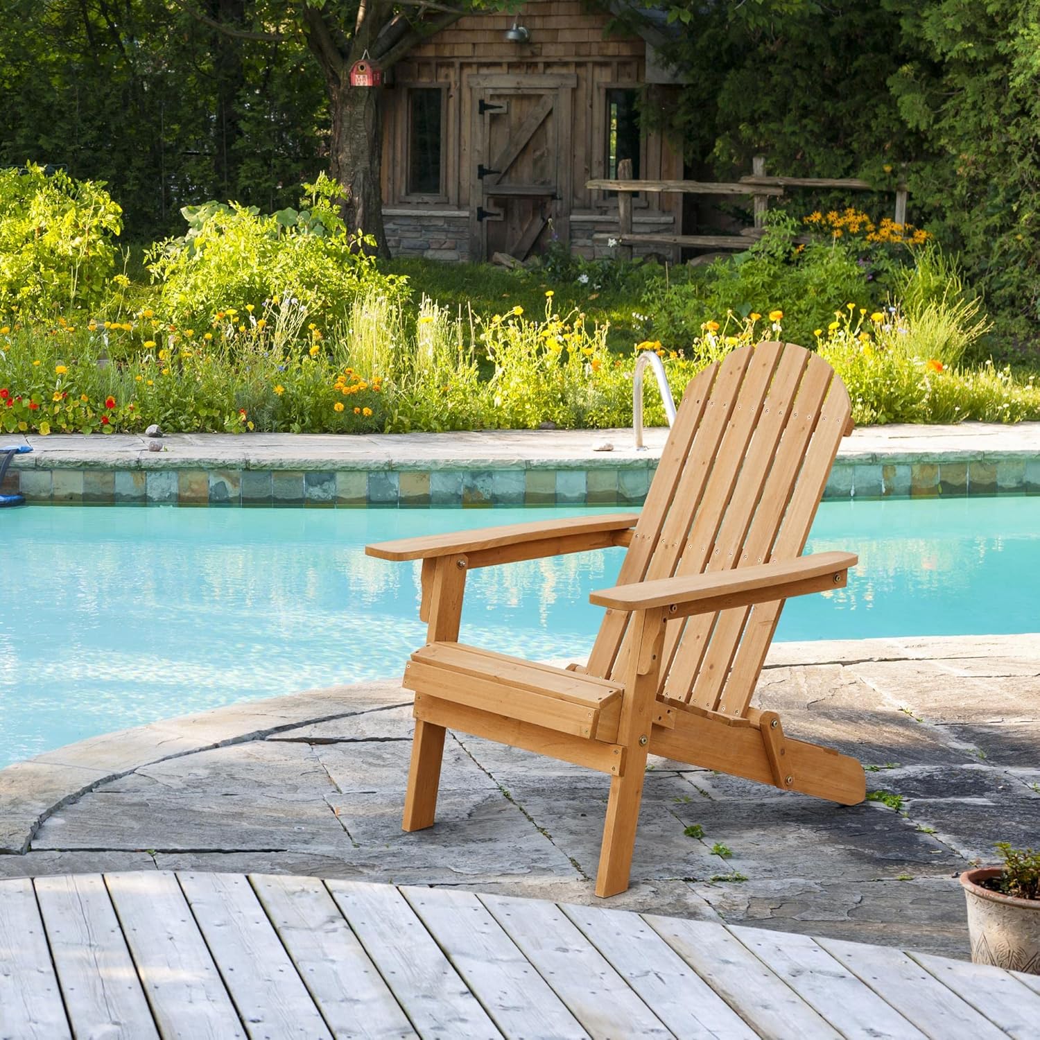 Folding Adirondack Chair Set o - Outdoor Furniture With Fire Pit review and price
