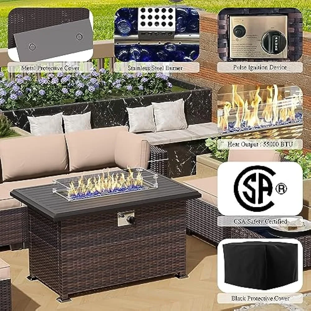 -Patio Furniture Set With Prop - Outdoor Furniture With Fire Pit review and price