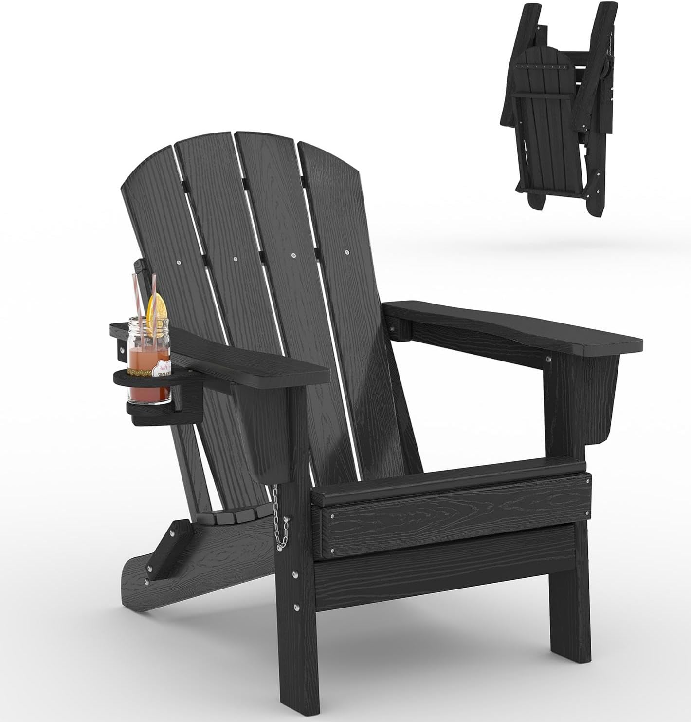Folding Adirondack Chair HDPE  - Outdoor Furniture With Fire Pit review and price