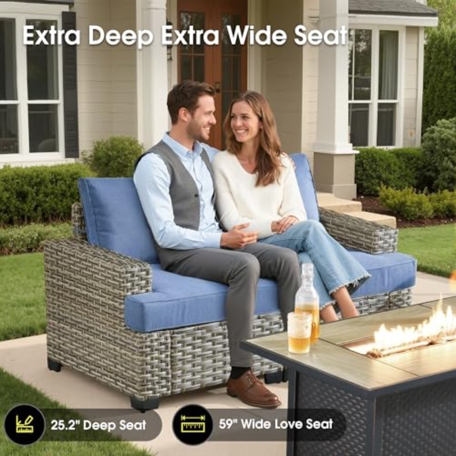 Outdoor Sectional Patio Furnit - Outdoor Furniture With Fire Pit review and price