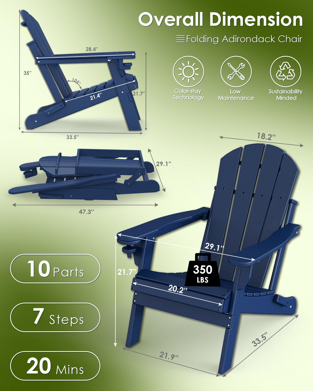 Chair Set 2, Folding All Weath - Outdoor Furniture With Fire Pit review and price