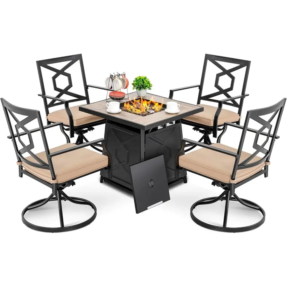 5-Piece Outdoor Patio Furnitur - Outdoor Furniture With Fire Pit review and price