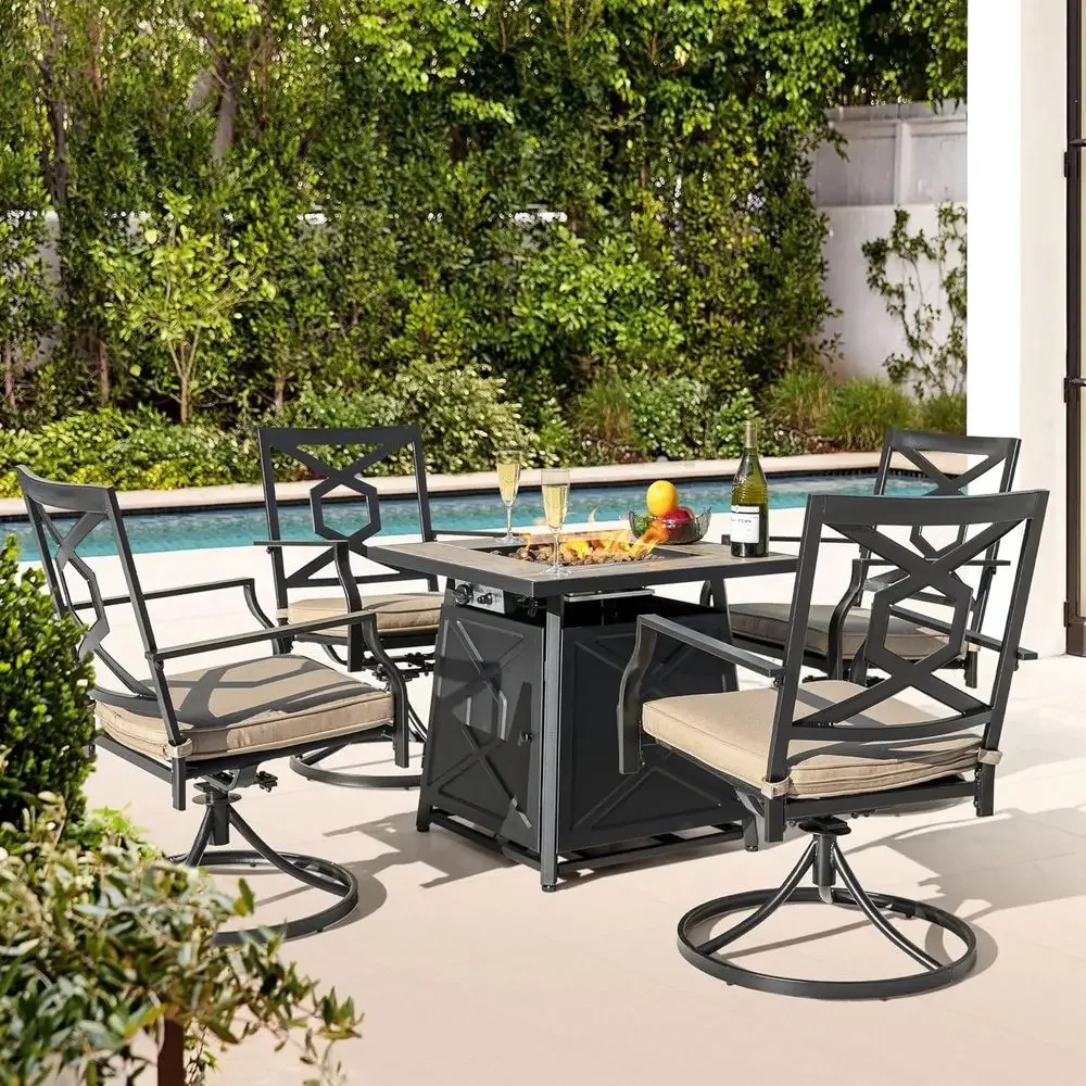5-Piece Outdoor Patio Furnitur - Outdoor Furniture With Fire Pit review and price